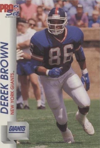 1992 Pro Set Derek Brown #591