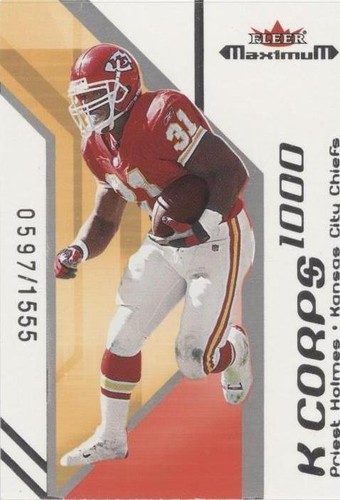 2002 Fleer Maximum Priest Holmes #20 KC