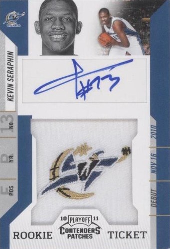 2010-11 Playoff Contenders Patches - Kevin Seraphin #147