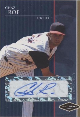 2006 Just Minors - Chaz Roe #JF-35