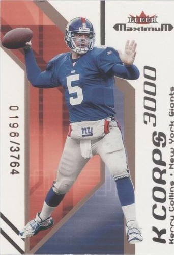 2002 Fleer Maximum Kerry Collins #7 KC