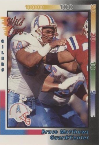 1992 Wild Card Bruce Matthews #87