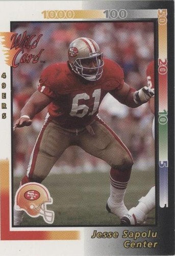 1992 Wild Card Jesse Sapolu #96
