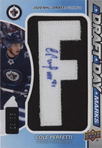 2021-22 Upper Deck SP Game Used - Cole Perfetti #DDM-CP