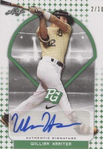 2018 Leaf Perfect Game National Showcase - William Hamiter #BA-WH1