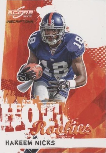 2009 Score Inscriptions Hakeem Nicks #11