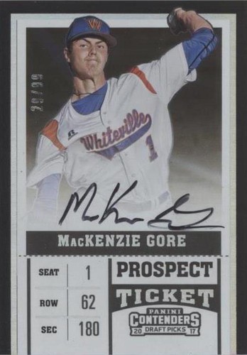 2017 Panini Contenders Draft Picks - MacKenzie Gore #39
