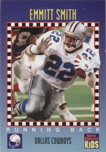 NFL COWBOYS EMMITT SMITH ルーキーカード EMMITT SMITH Topps DALLAS COWBOYS ROOKIE CARD #22 Football