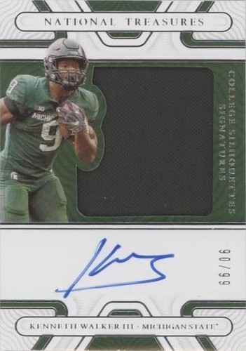 2022 Panini National Treasures Collegiate Kenneth Walker III #SS-KWA