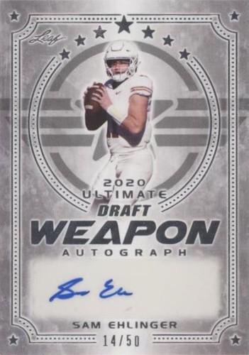 2021 Leaf Ultimate Draft Sam Ehlinger #WA-SE1