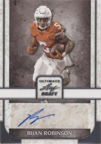 2022 Leaf Ultimate Draft Bijan Robinson #BA-BR1