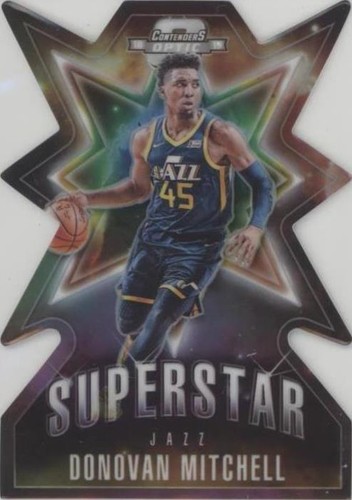 Donovan Mitchell 2017 Optic #188 Red & Yellow Rookie PSA 10 Gem MT