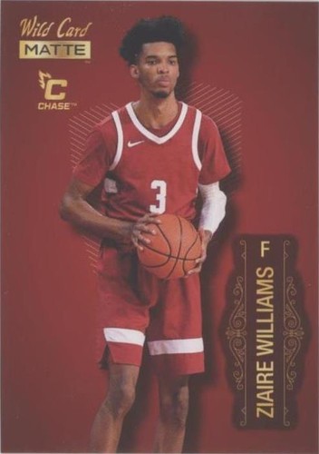 2022-23 Wild Card Matte Draft - Ziaire Williams #MB-77