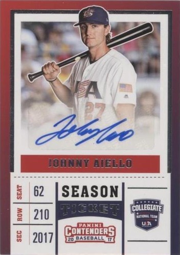 2017 Panini Elite Extra Edition - Johnny Aiello #USAT-JA
