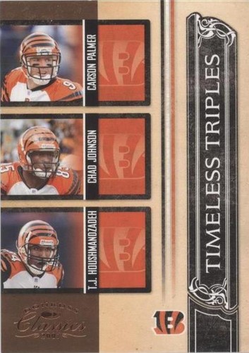 2007 Donruss Classics Carson Palmer Chad Johnson T.J. Houshmandzadeh #TT-6