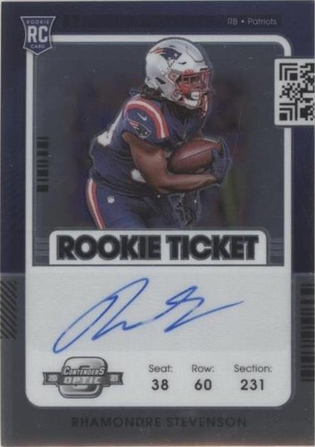 2021 Panini Contenders Optic Rhamondre Stevenson #133