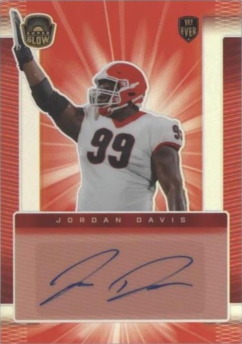 2021 Super Glow Sports Inaugural Edition Jordan Davis #AU-JD