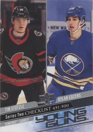 2020-21 Upper Deck - Dylan Cozens Tim Stutzle #500