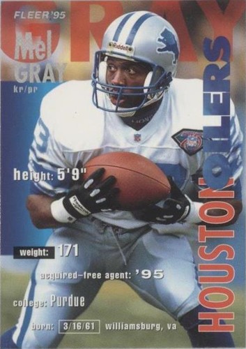 1995 Fleer Shell FACT Mel Gray #13