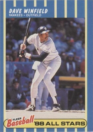 1988 Fleer Baseball All Stars - Dave Winfield #44