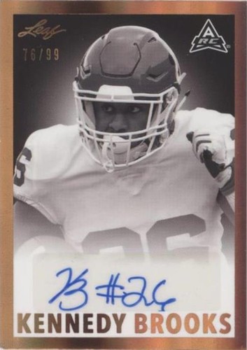 2021 Leaf Memories Kennedy Brooks #BW-KB1
