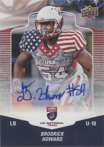2018 Upper Deck USA Football Brodrick Howard #33