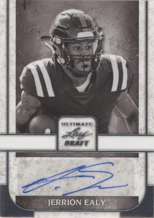 2022 Leaf Ultimate Draft Jerrion Ealy #PA-JE1