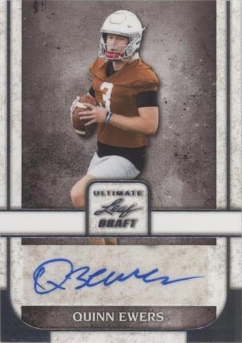 2022 Leaf Ultimate Draft Quinn Ewers #BA-QE1