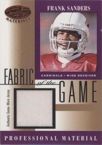 2001 Leaf Certified Materials Frank Sanders #FG-120