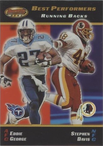 2000 Bowman's Best Eddie George Stephen Davis #94