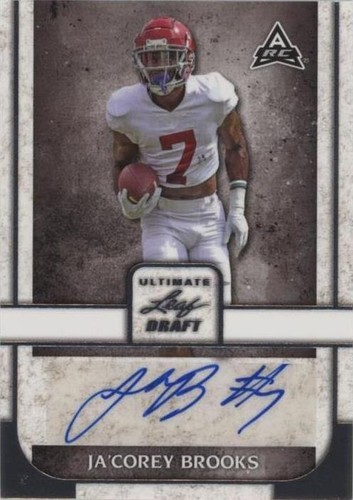 2022 Leaf Ultimate Draft Ja'corey Brooks #BA-JCB