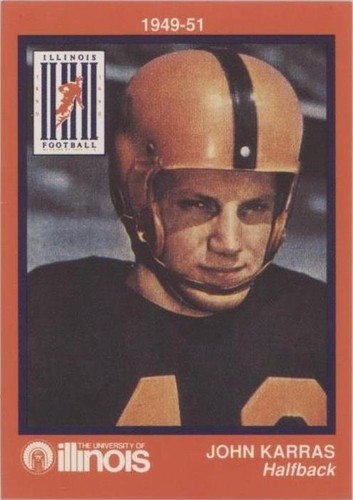 1990 University of Illinois Fighting Illinini 100 Years of Tradition Team Issue Johnny Karras #21