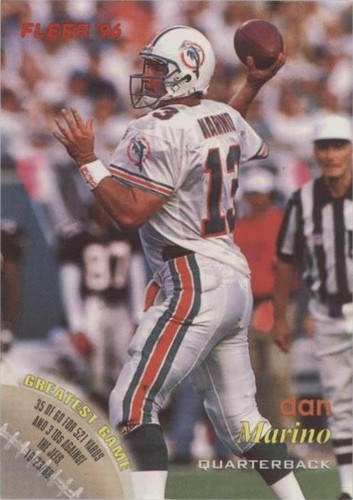 1996 Fleer Shell FACT Dan Marino #17
