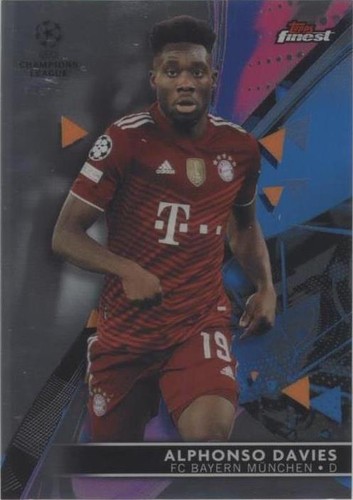 2021-22 Topps Finest UCL Alphonso Davies #9