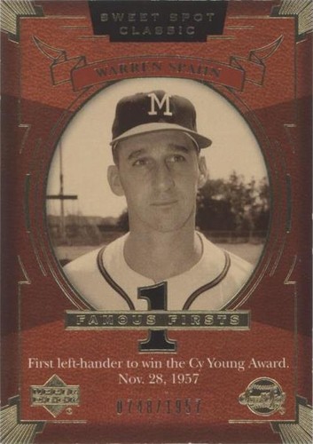 2004 Upper Deck Sweet Spot Classic - Warren Spahn #158