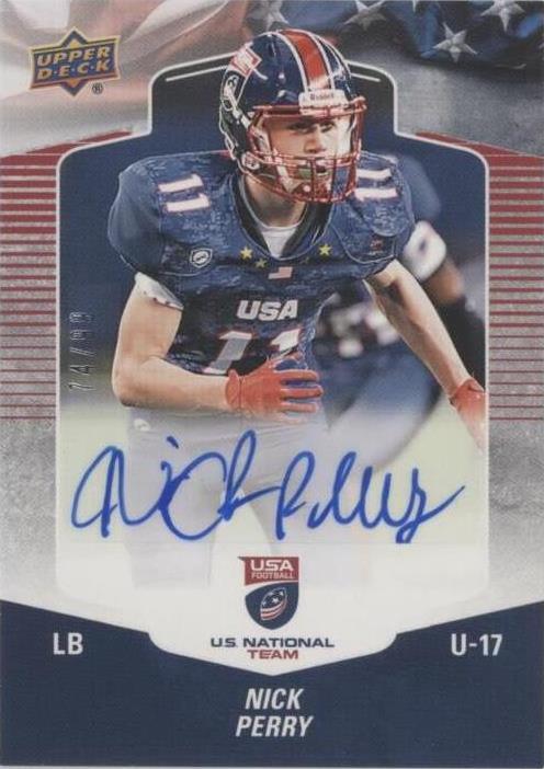 2018 Upper Deck USA Football Nick Perry #A-26