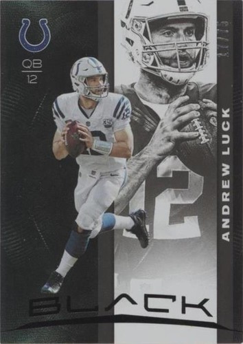 2019 Panini Black Andrew Luck #12