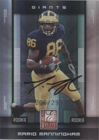 2008 Donruss Elite Mario Manningham #153