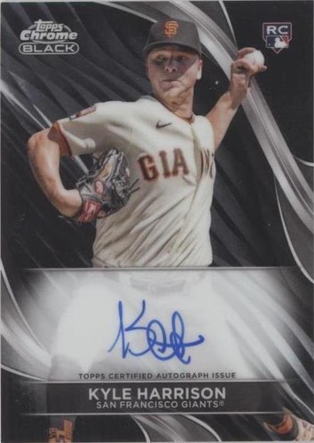 2024 Topps Chrome Black - Kyle Harrison #CBA-KHAR