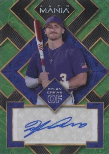 2023 Wild Card Mania Dylan Crews 3/10 Auto Mania Rookie Red