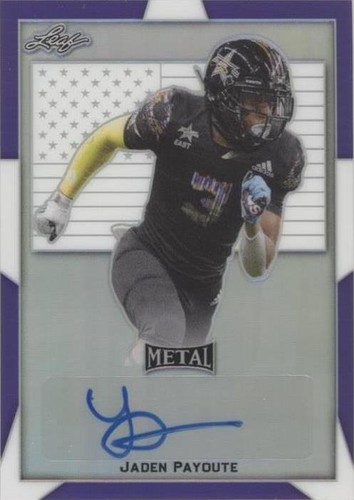 2019 Leaf Metal U.S. Army All-American Bowl Jaden Payoute #BA-JP1