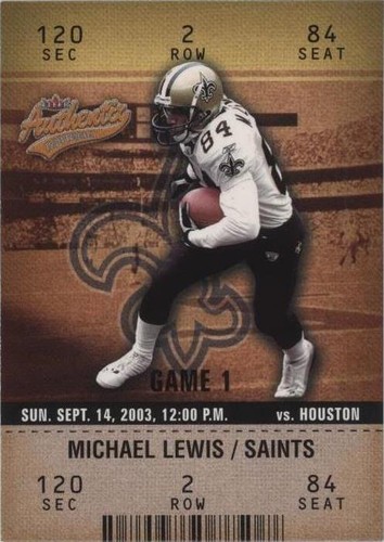 2003 Fleer Authentix Michael Lewis #32