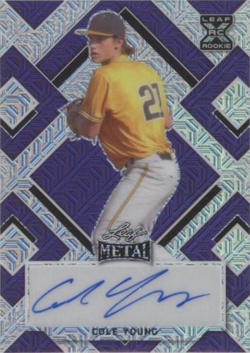 2022 Leaf Metal - Cole Young #BA-CY1