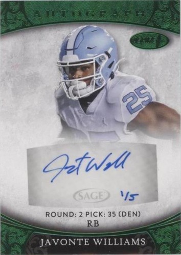 2021 Sage Aspire Javonte Williams #ASP-140