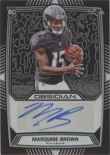2019 Panini Obsidian Marquise Brown #RA-MBR