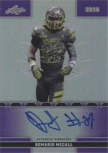 2016 Leaf U.S. Army All-American Bowl Demario Mccall #27