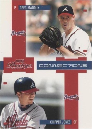 2004 Playoff Prestige - Chipper Jones Greg Maddux #C-2