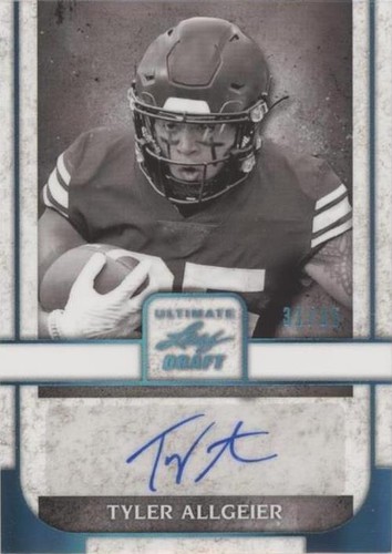 2022 Leaf Ultimate Draft Tyler Allgeier #PA-TA1