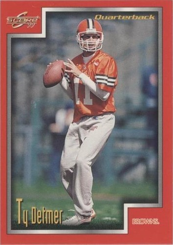 1999 Score Ty Detmer #144