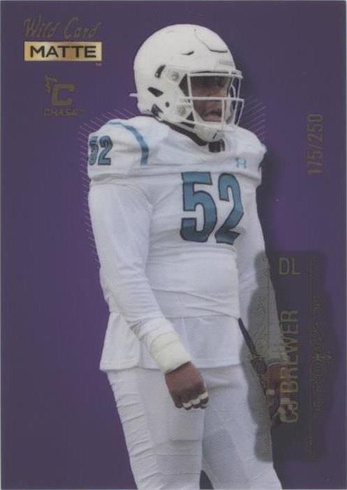 2022 Wild Card MATTE CJ Brewer #MB-17